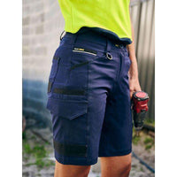 Bisley Women's Flex and Move 4-Way Stretch Zip Cargo Shorts - BSHL1332-Queensland Workwear Supplies