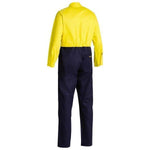 Bisley HiVis Drill Coverall - BC6357-Queensland Workwear Supplies