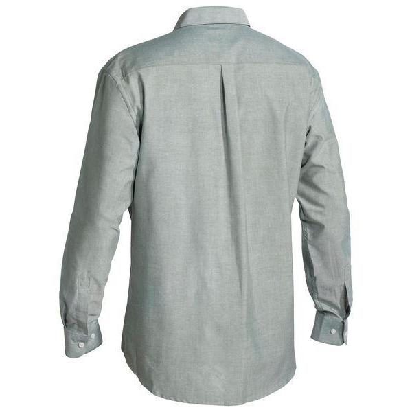 Bisley Mens Oxford Long Sleeve Shirt - BS6030-Queensland Workwear Supplies