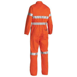 Bisley Taped HiVis Mens Drill Coverall - BC607T8