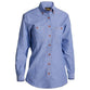 Bisley Womens Chambray Long Sleeve Shirt -B76407L