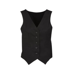 Biz Corporates Womens Peaked Vest with Knitted Back - 50111