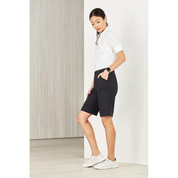 BizCare Womens Comfort Waist Cargo Shorts - CL957LS