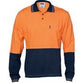 DNC HiVis Cotton Jersey Long Sleeve Polo- 3846