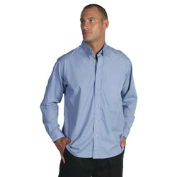 DNC Long Sleeve Polyester Cotton Chambray Business Shirt - 4122