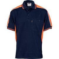 DNC Polyester Cotton Panel Short Sleeve Polo - 5214-Queensland Workwear Supplies