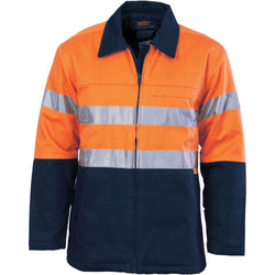DNC Taped HiVis Cotton Drill Protector Jacket - 3858