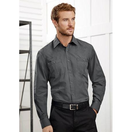 Mens Bondi Long Sleeve Shirt - S306ML-Queensland Workwear Supplies