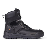 Mongrel Black High Leg Lace Up Boot w/ Scuff Cap - 550020-Queensland Workwear Supplies