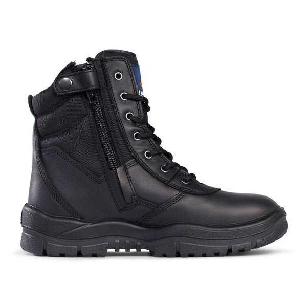 Mongrel Black Non-Safety High Leg ZipSider Boot - 951020-Queensland Workwear Supplies