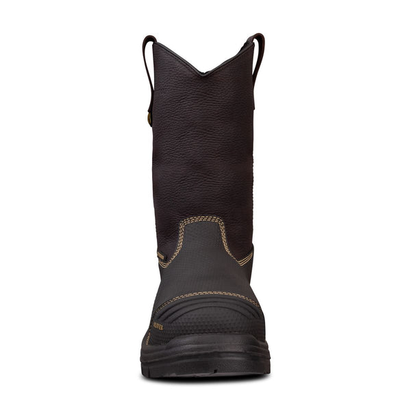 Oliver 240mm Brown Pull on Riggers Boot - 100% Waterproof - 65-493-Queensland Workwear Supplies
