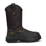 Oliver 240mm Brown Pull on Riggers Boot - 100% Waterproof - 65-493-Queensland Workwear Supplies