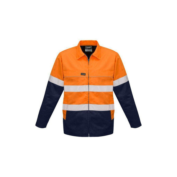 Syzmik Mens HiVis Cotton Drill Jacket - ZJ590-Queensland Workwear Supplies