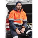 Syzmik Unisex Hi Vis Antarctic Softshell Taped Jacket - ZJ553-Queensland Workwear Supplies