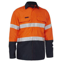 BISLEY MENS BW SHIRT FR APEX 160 TAPE - BS8338T-Queensland Workwear Supplies
