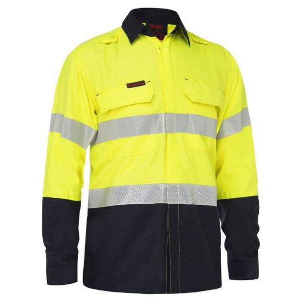 BISLEY MENS BW SHIRT FR APEX 160 TAPE - BS8338T-Queensland Workwear Supplies