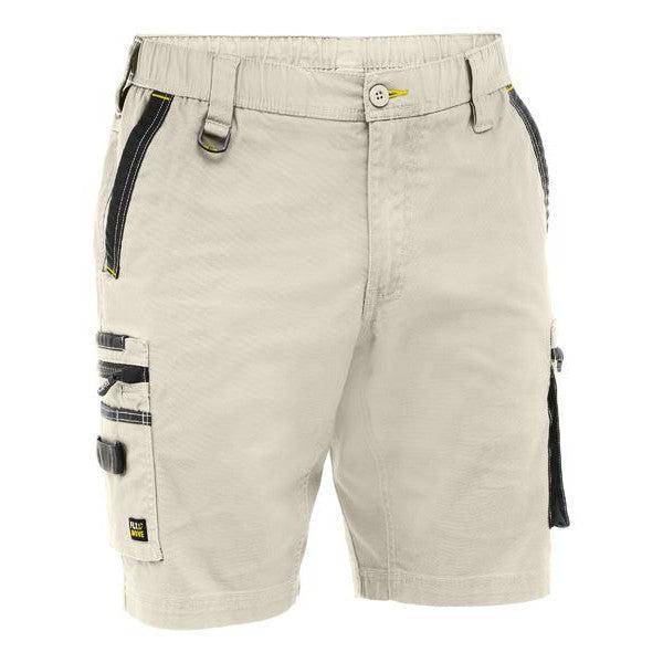 Bisley Flx & Move Elastic Waist Cargo Short - BSHC1338-Queensland Workwear Supplies