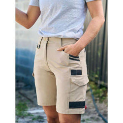 Bisley Women's Flex and Move 4-Way Stretch Zip Cargo Shorts - BSHL1332