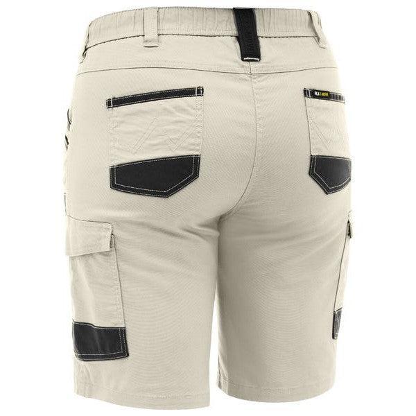 Bisley Women's Flx & Move Elastic Waist Cargo Short - BSHL1338-Queensland Workwear Supplies