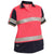 Bisley Womens Taped HiVis 2Tone V-Neck Short Sleeve Polo - BKL1225T-Queensland Workwear Supplies