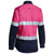 Bisley Womens Taped HiVis Cool Lightweight Long Sleeve Drill Shirt - BL6896-Queensland Workwear Supplies
