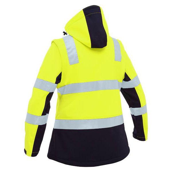 Bisley Women's Taped Two Tone Hi Vis 3-in-1 Soft Shell Jacket - BJL6078T-Queensland Workwear Supplies