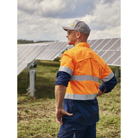 Bisley X Airflow Hi Vis Taped Stretch Ripstop Shirt - BS6491T-Queensland Workwear Supplies