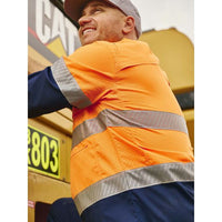 Bisley X Airflow Hi Vis Taped Stretch Ripstop Shirt - BS6491T-Queensland Workwear Supplies