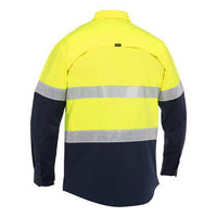 Bisley X Airflow Hi Vis Taped Stretch Ripstop Shirt - BS6491T-Queensland Workwear Supplies