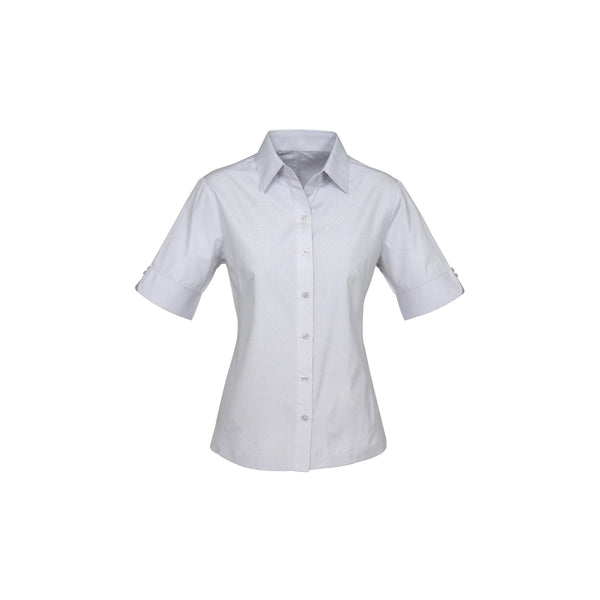 Biz Collection Ladies Ambassador Short Sleeve Shirt - S29522-Queensland Workwear Supplies