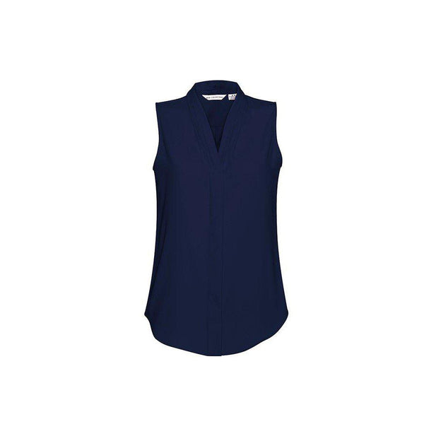 Biz Collection Ladies Madison Sleeveless Blouse - S627LN-Queensland Workwear Supplies