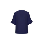Biz Corporates Womens Aria Fluted Sleeve Blouse - RB966LS-Queensland Workwear Supplies