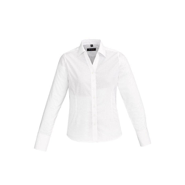 Biz Corporates Womens Hudson Long Sleeve Shirt - 40310-Queensland Workwear Supplies