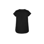 Biz Corporates Womens Kayla V-neck Pleat Blouse - RB967LS-Queensland Workwear Supplies