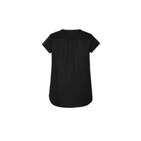 Biz Corporates Womens Kayla V-neck Pleat Blouse - RB967LS-Queensland Workwear Supplies