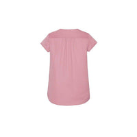 Biz Corporates Womens Kayla V-neck Pleat Blouse - RB967LS-Queensland Workwear Supplies