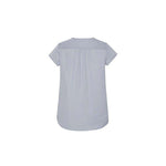 Biz Corporates Womens Kayla V-neck Pleat Blouse - RB967LS-Queensland Workwear Supplies