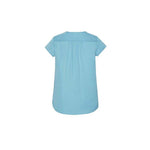Biz Corporates Womens Kayla V-neck Pleat Blouse - RB967LS-Queensland Workwear Supplies