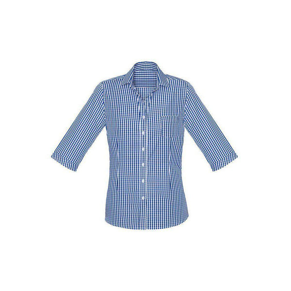 Biz Corporates Womens Springfield 3/4 Sleeve Shirt - 43411-Queensland Workwear Supplies