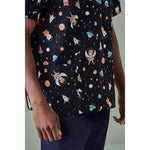 BizCare Mens Space Party Scrub Top - CST148MS-Queensland Workwear Supplies