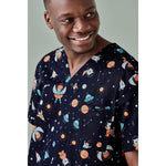 BizCare Mens Space Party Scrub Top - CST148MS-Queensland Workwear Supplies