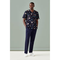 BizCare Mens Space Party Scrub Top - CST148MS-Queensland Workwear Supplies
