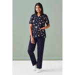 BizCare Womens Space Party Scrub Top - CST148LS-Queensland Workwear Supplies
