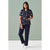 BizCare Womens Space Party Scrub Top - CST148LS-Queensland Workwear Supplies