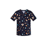 BizCare Womens Space Party Scrub Top - CST148LS-Queensland Workwear Supplies