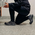 Blundstone Black water resistant leather slip-on safety shoe - 886-Queensland Workwear Supplies