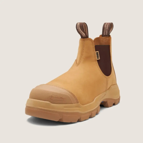 Blundstone RotoFlex Wheat water-resistant nubuck elastic side safety boot - 9000-Queensland Workwear Supplies
