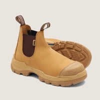Blundstone RotoFlex Wheat water-resistant nubuck elastic side safety boot - 9000-Queensland Workwear Supplies