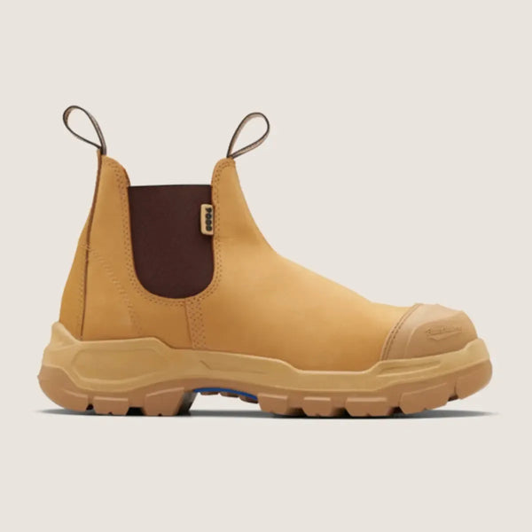 Blundstone RotoFlex Wheat water-resistant nubuck elastic side safety boot - 9000-Queensland Workwear Supplies