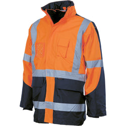 DNC Taped Hi Vis X-Back 2-Tone 6in1 Contrast Jacket - 3998